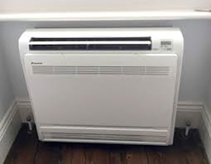 floor mount unit in situ